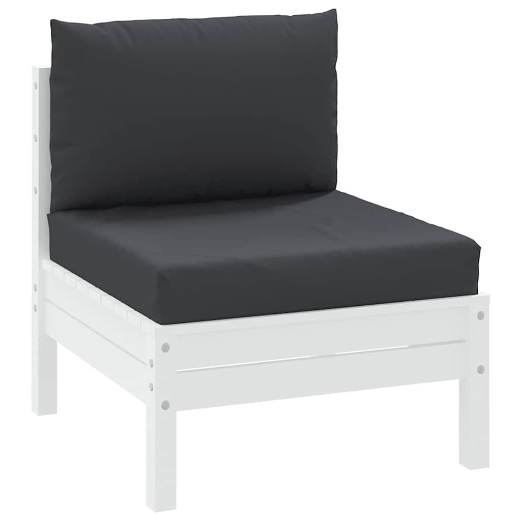 vidaXL Perne de canapea din paleți, 2 buc., negru, material textil