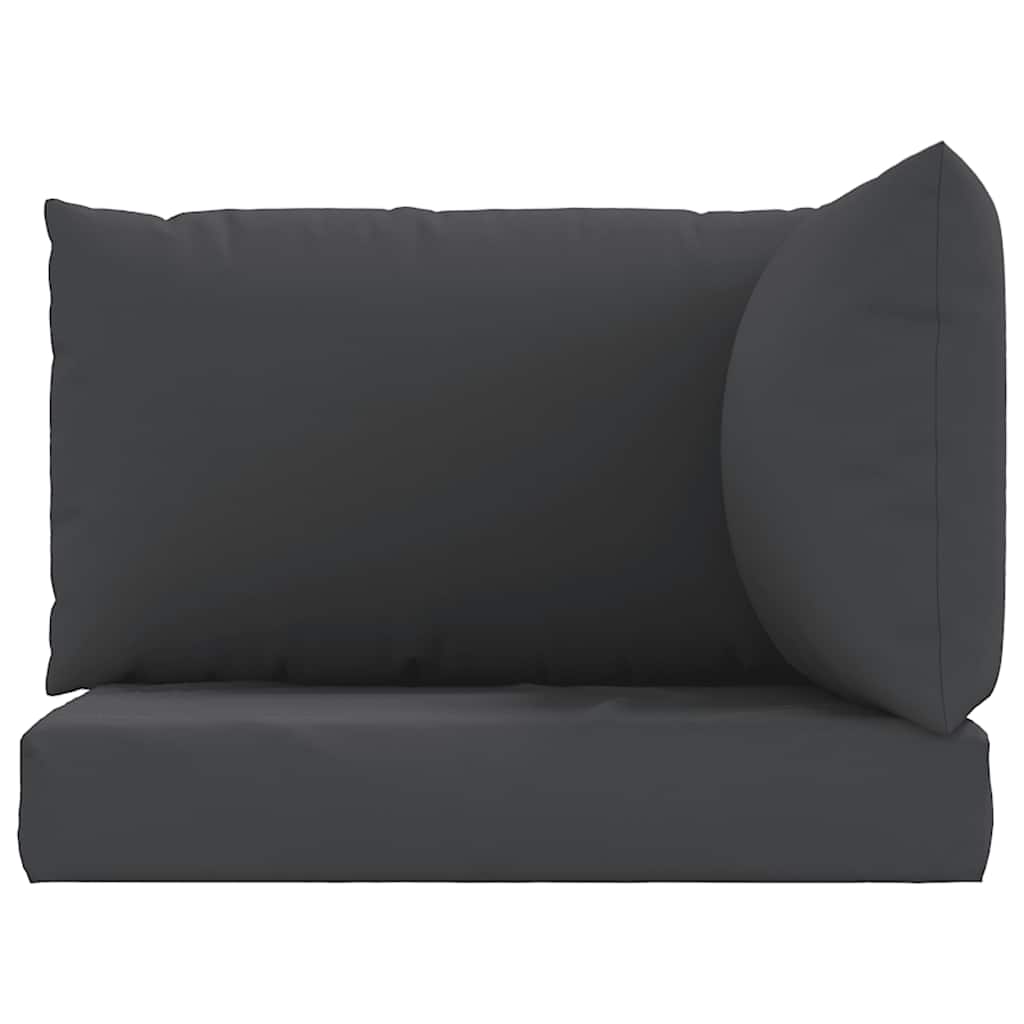 vidaXL Perne de canapea din paleți, 3 buc., negru, material textil vidaXL Perne de canapea din paleți, 3 buc., negru, material textil