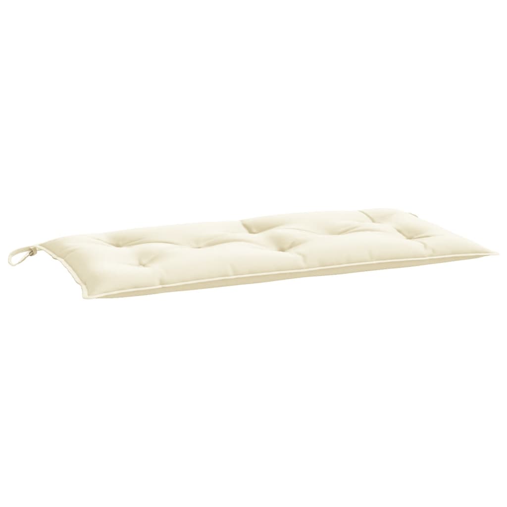 vidaXL Pernă bancă de grădină, alb crem, 110x50x7 cm, textil oxford