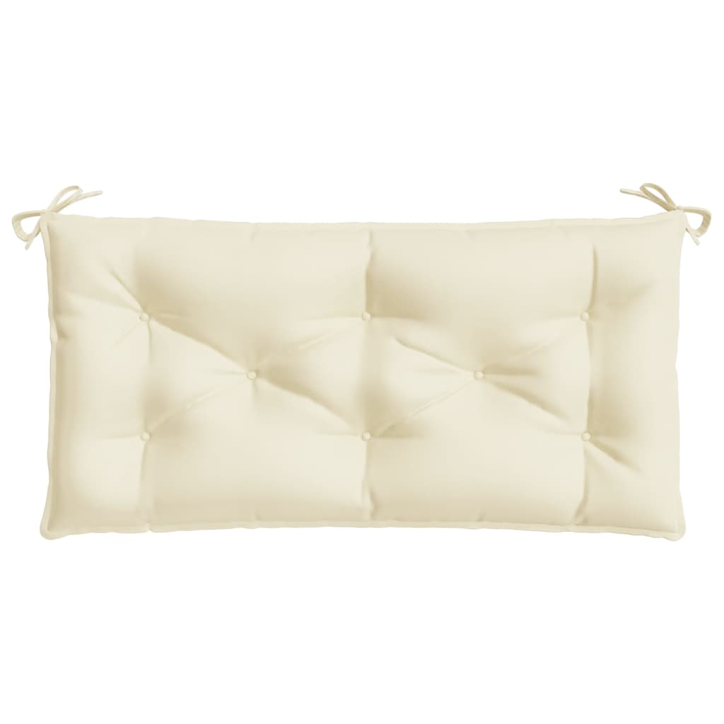 vidaXL Pernă bancă de grădină, alb crem, 110x50x7 cm, textil oxford