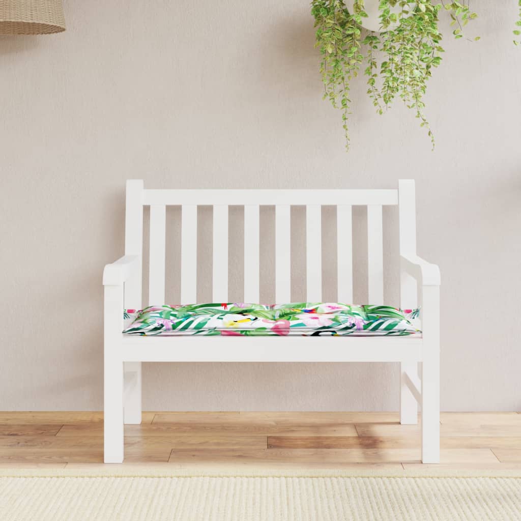 vidaXL Pernă pentru bancă de grădină, multicolor,110x50x7 cm, textil vidaXL Pernă pentru bancă de grădină, multicolor,110x50x7 cm, textil
