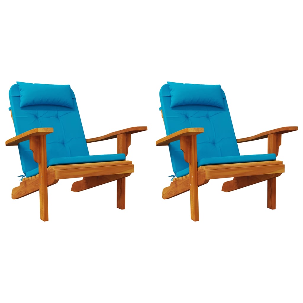 vidaXL Perne de scaun adirondack, 2 buc, bleu, țesătură Oxford