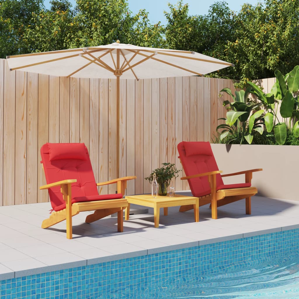vidaXL Perne pentru scaun Adirondack, 2 buc, roșu, textil oxford vidaXL Perne pentru scaun Adirondack, 2 buc, roșu, textil oxford