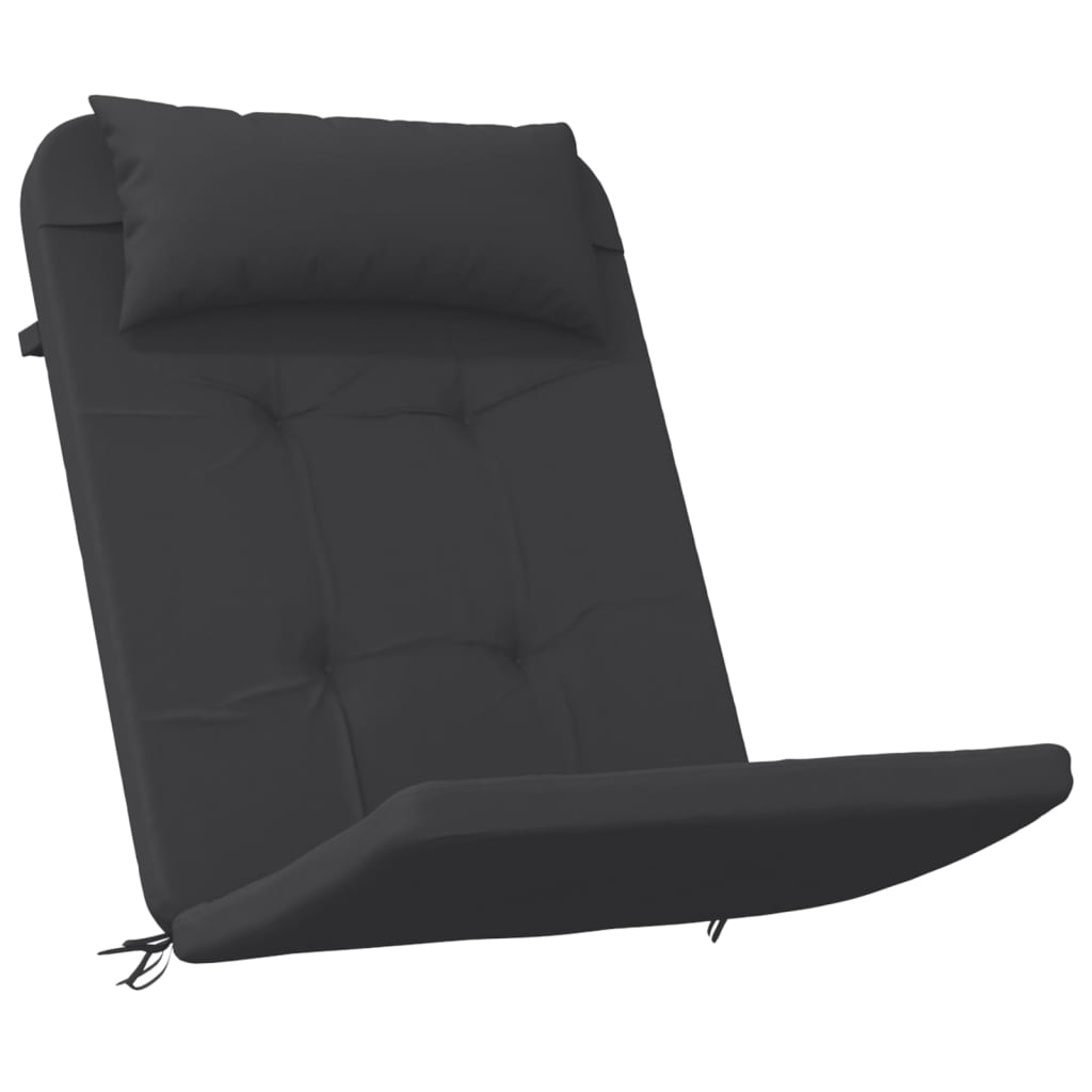 vidaXL Perne pentru scaun Adirondack, 2 buc, negru, textil oxford