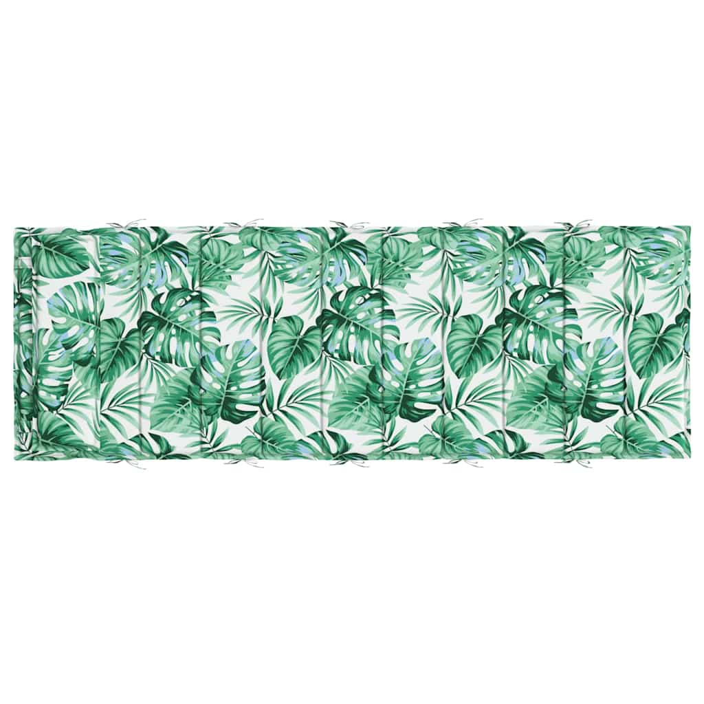 vidaXL Pernă de șezlong, model frunze, 180x60x4 cm, textil Oxford vidaXL Pernă de șezlong, model frunze, 180x60x4 cm, textil Oxford