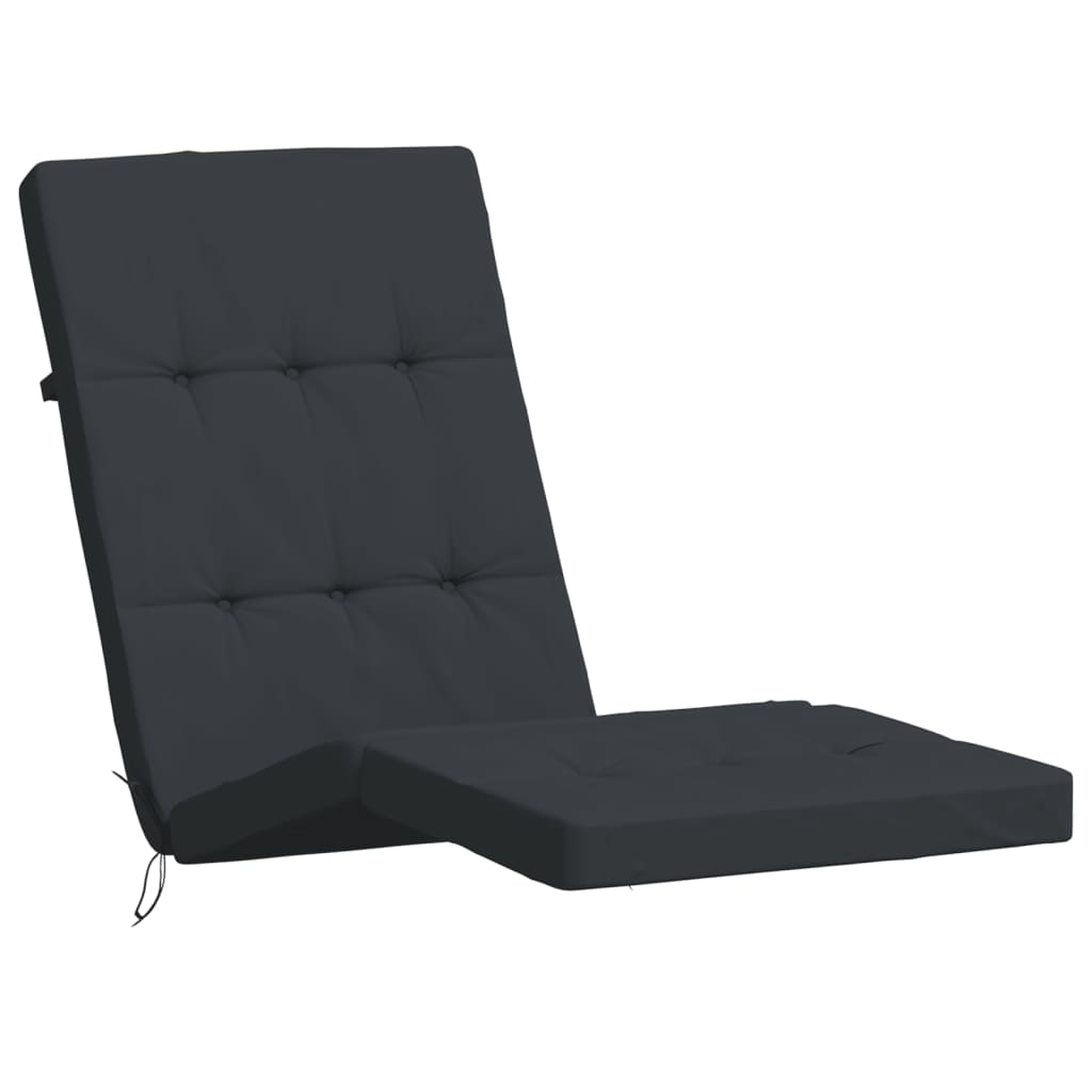 vidaXL Perne scaun de terasă, 2 buc, negru, țesătură Oxford vidaXL Perne scaun de terasă, 2 buc, negru, țesătură Oxford