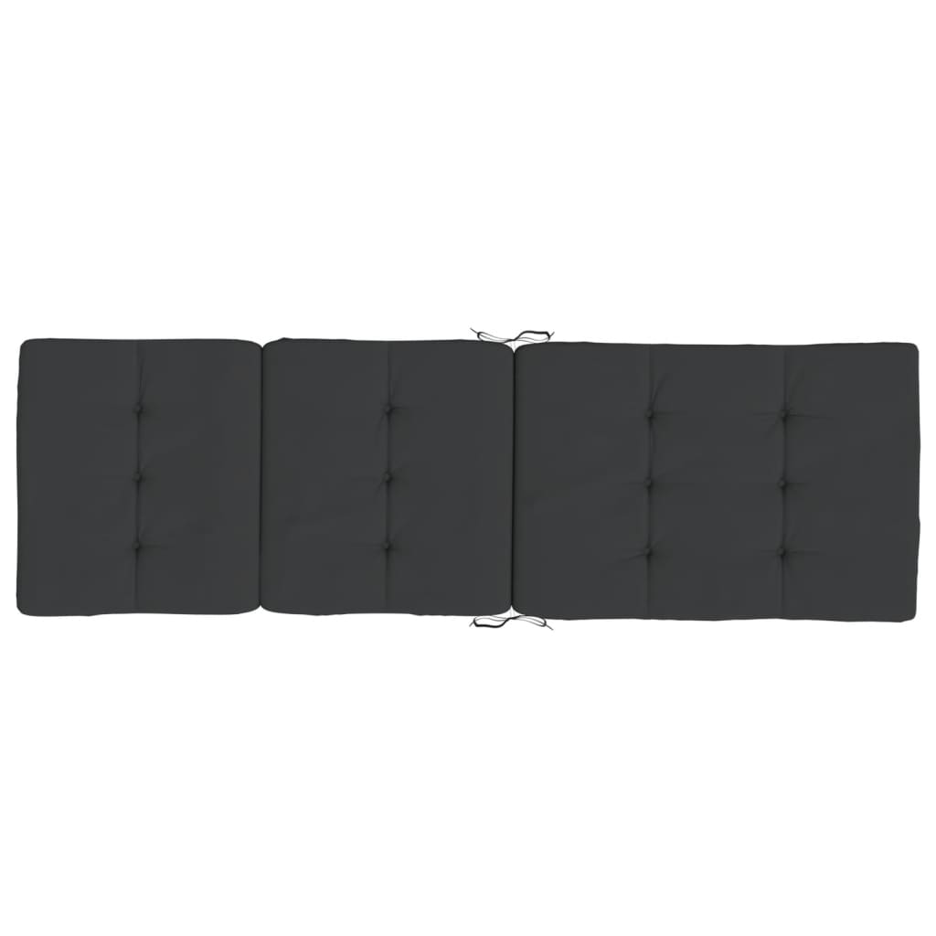 vidaXL Perne scaun de terasă, 2 buc, negru, țesătură Oxford vidaXL Perne scaun de terasă, 2 buc, negru, țesătură Oxford