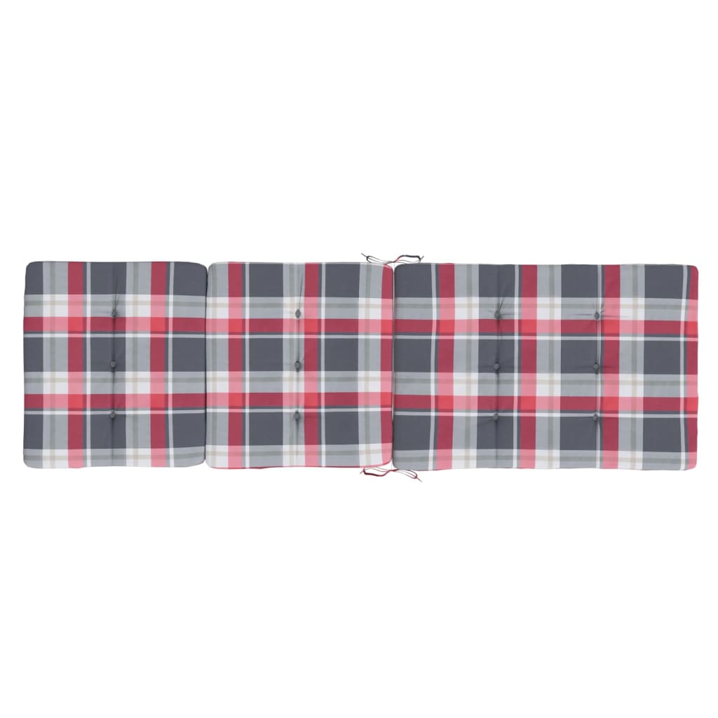 vidaXL Perne scaun de terasă, 2 buc, roșu, carouri, textil Oxford vidaXL Perne scaun de terasă, 2 buc, roșu, carouri, textil Oxford