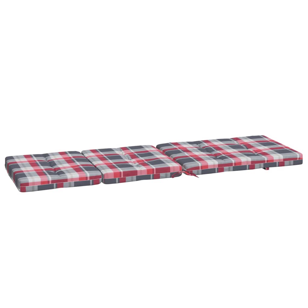 vidaXL Perne scaun de terasă, 2 buc, roșu, carouri, textil Oxford vidaXL Perne scaun de terasă, 2 buc, roșu, carouri, textil Oxford