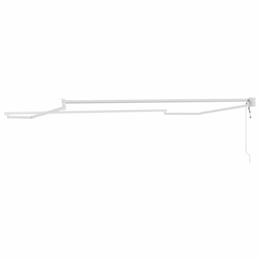 vidaXL Copertină Alb 3,5 x 2,5 m Metal