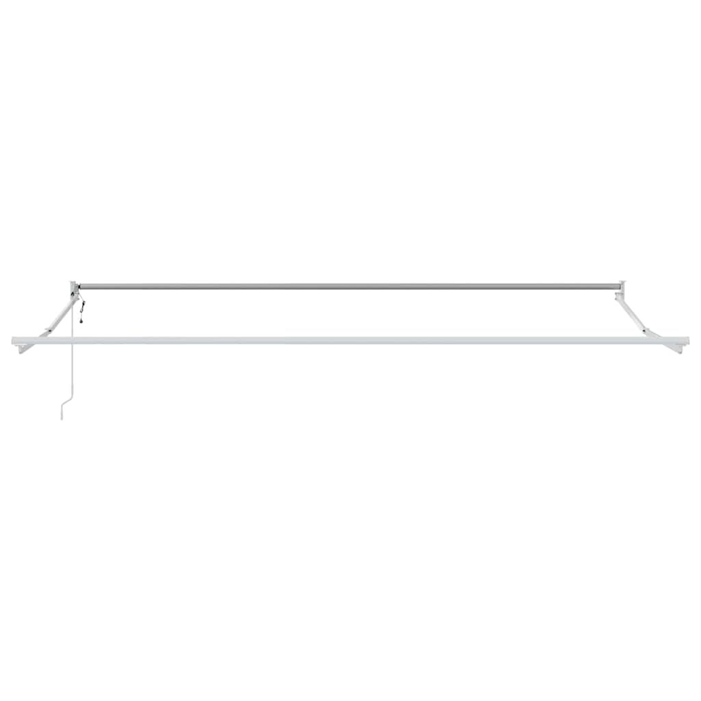 vidaXL Copertină Alb 5 x 3 m Metal