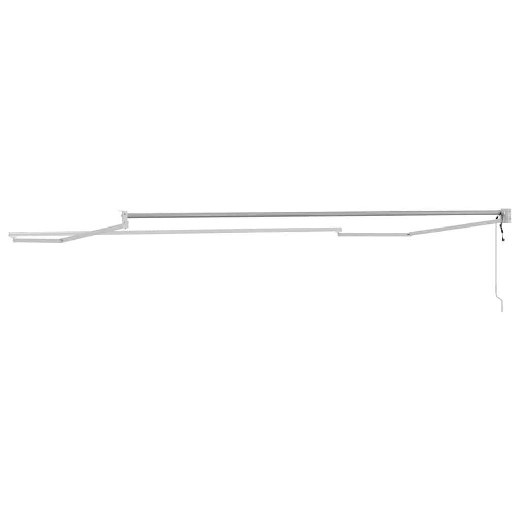 vidaXL Copertină Alb 5 x 3 m Metal