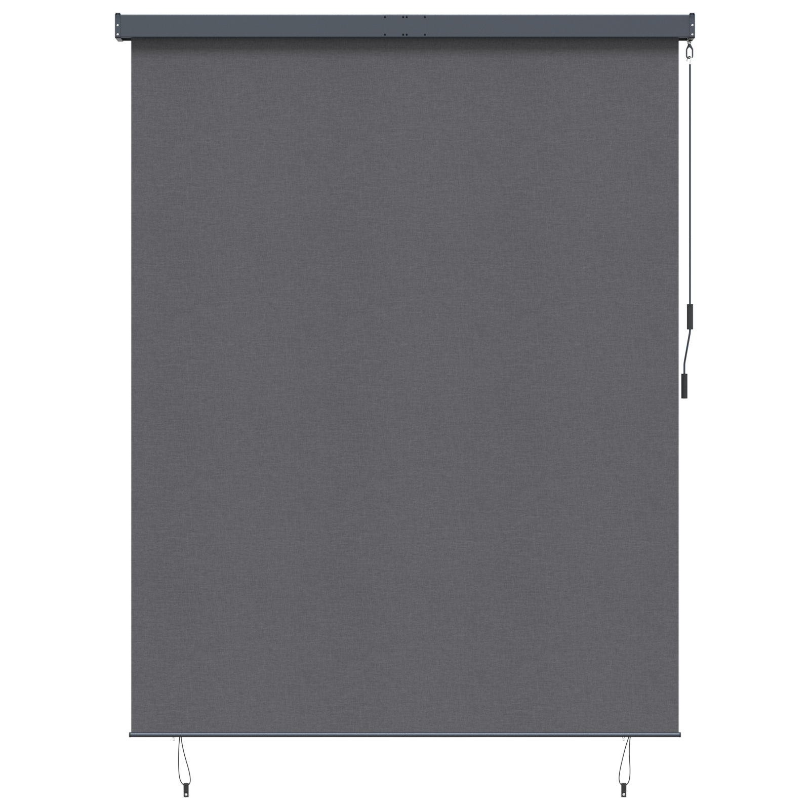 vidaXL Jaluzea Rulou de Exterior Manual Antracit 200 x 250 cm țesătură vidaXL Jaluzea Rulou de Exterior Manual Antracit 200 x 250 cm țesătură