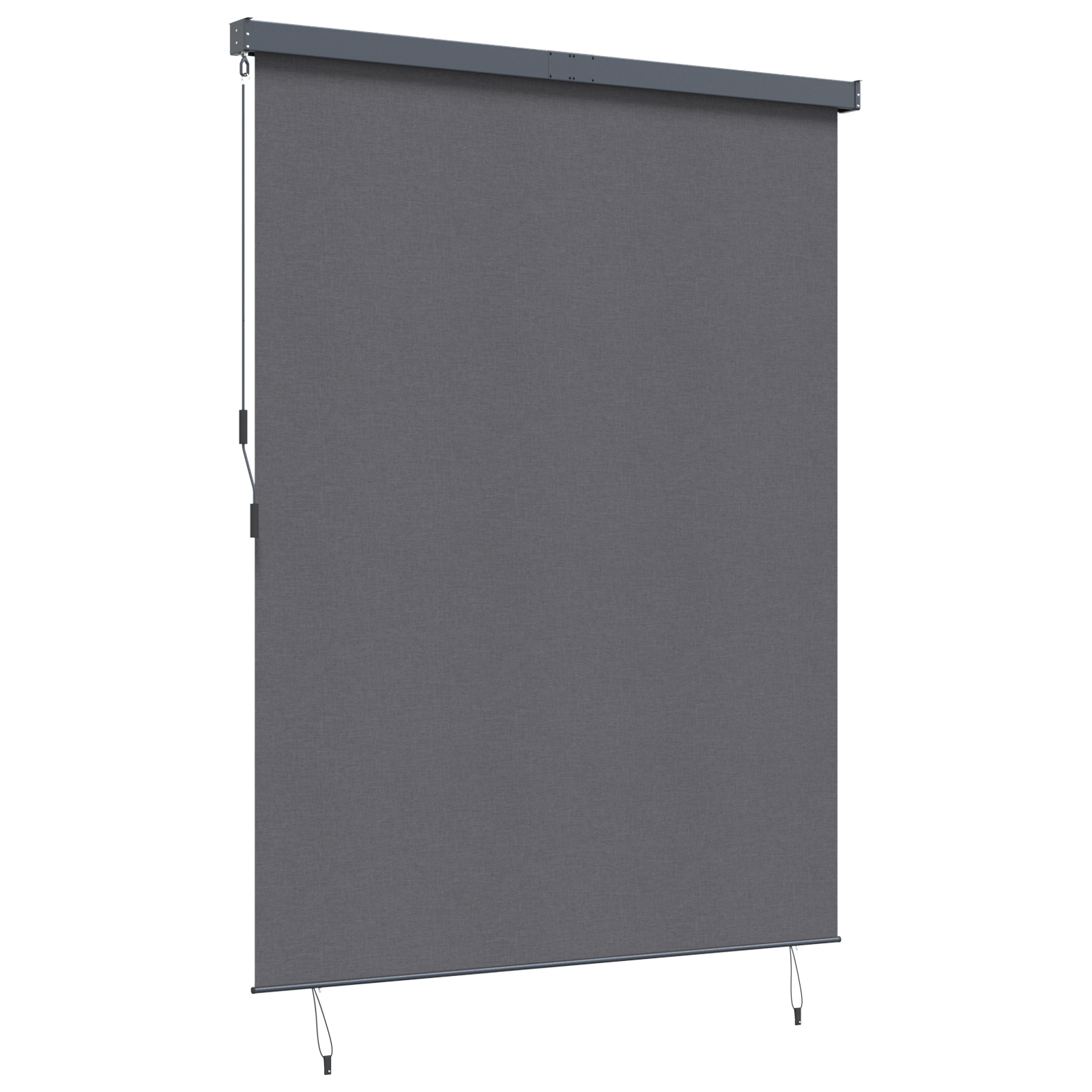 vidaXL Jaluzea Rulou de Exterior Manual Antracit 200 x 250 cm țesătură vidaXL Jaluzea Rulou de Exterior Manual Antracit 200 x 250 cm țesătură