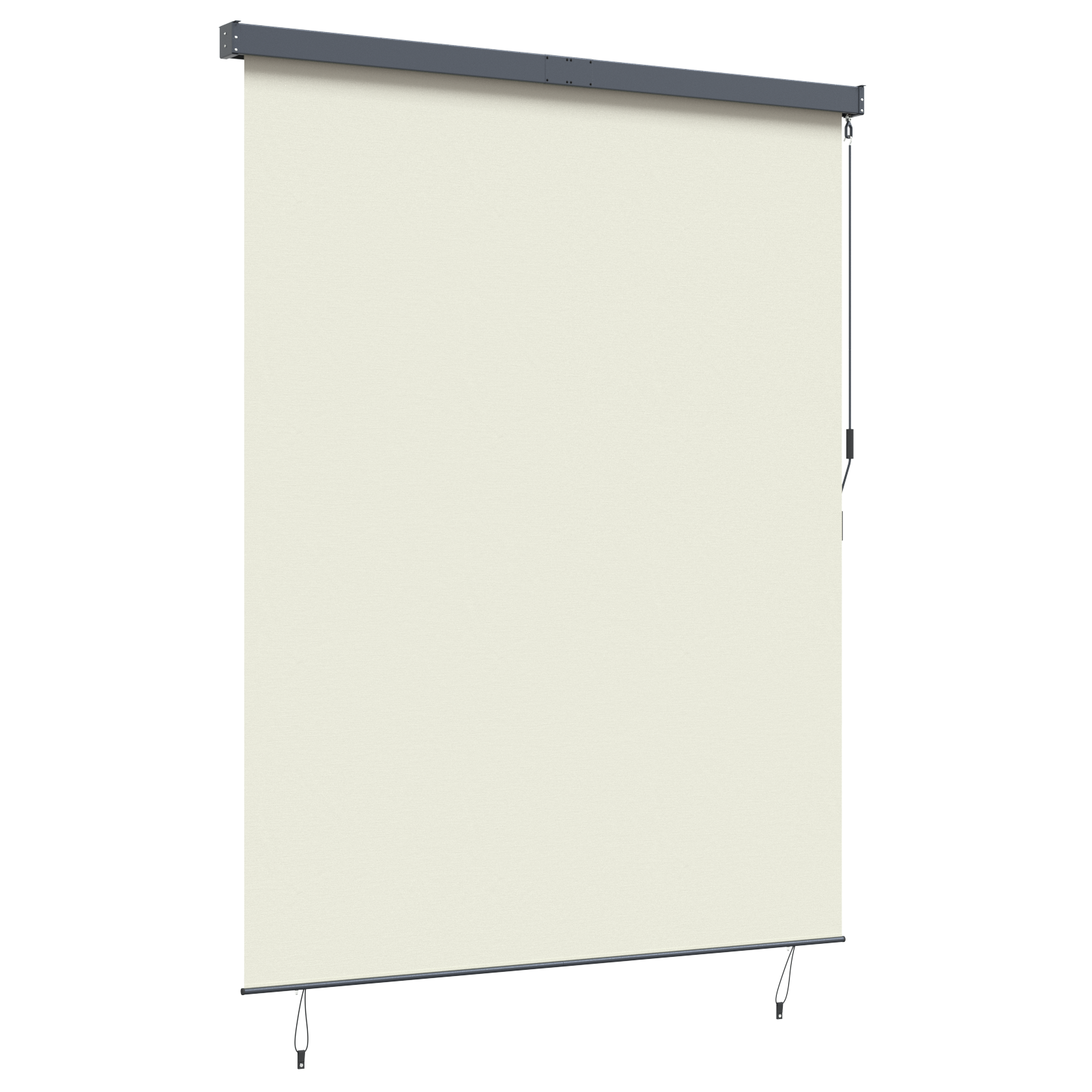 vidaXL Jaluzea Rulou de Exterior Striped Crem 200 x 250 cm țesătură vidaXL Jaluzea Rulou de Exterior Striped Crem 200 x 250 cm țesătură