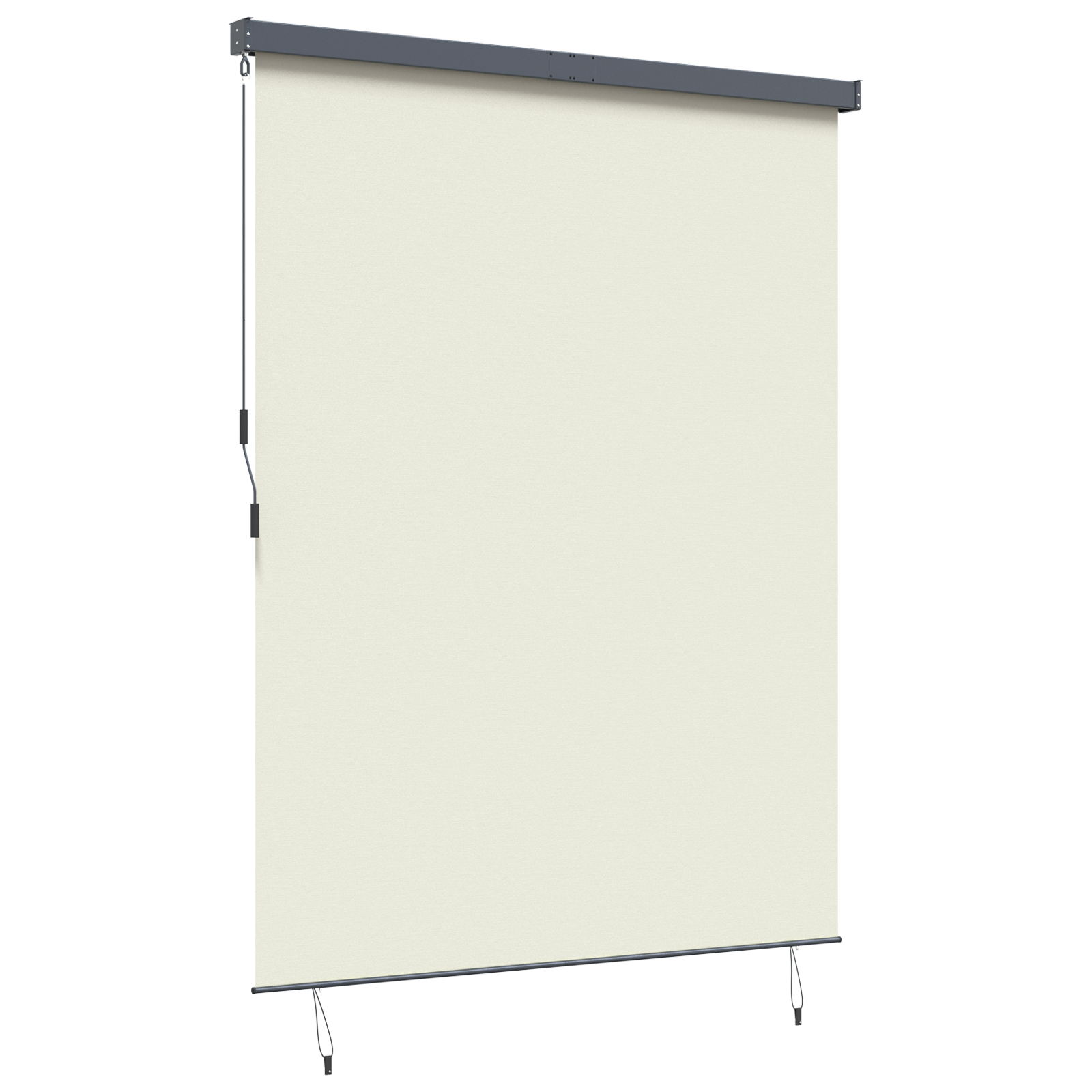 vidaXL Jaluzea Rulou de Exterior Striped Crem 200 x 250 cm țesătură vidaXL Jaluzea Rulou de Exterior Striped Crem 200 x 250 cm țesătură