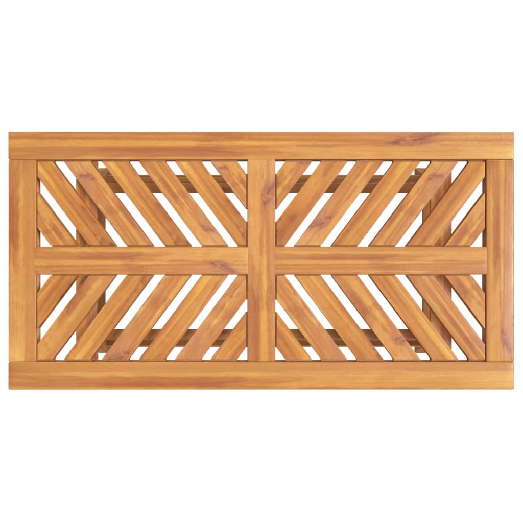 vidaXL Măsuță de cafea 100x50x45 cm din lemn masiv de acacia vidaXL Măsuță de cafea 100x50x45 cm din lemn masiv de acacia