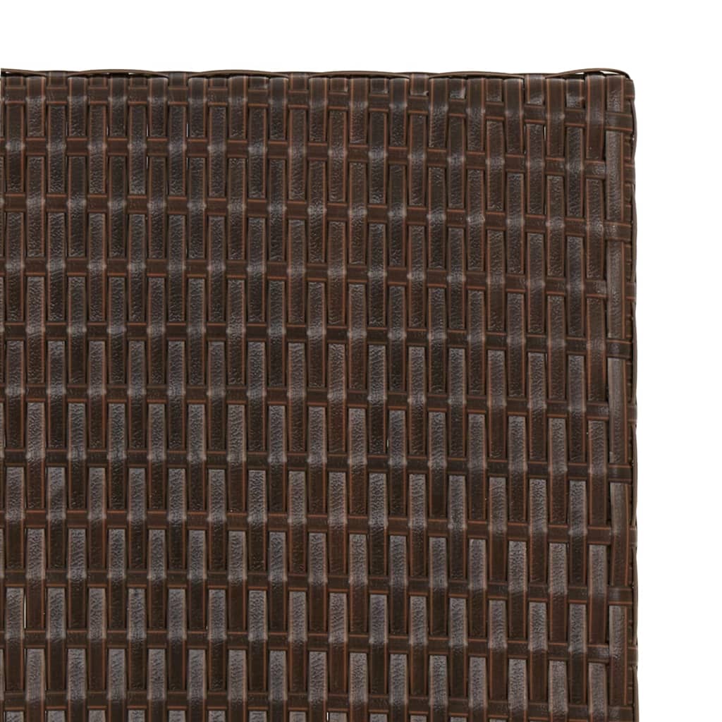 vidaXL Masă de bistro pliabilă, maro, 45x35x32 cm, poliratan vidaXL Masă de bistro pliabilă, maro, 45x35x32 cm, poliratan