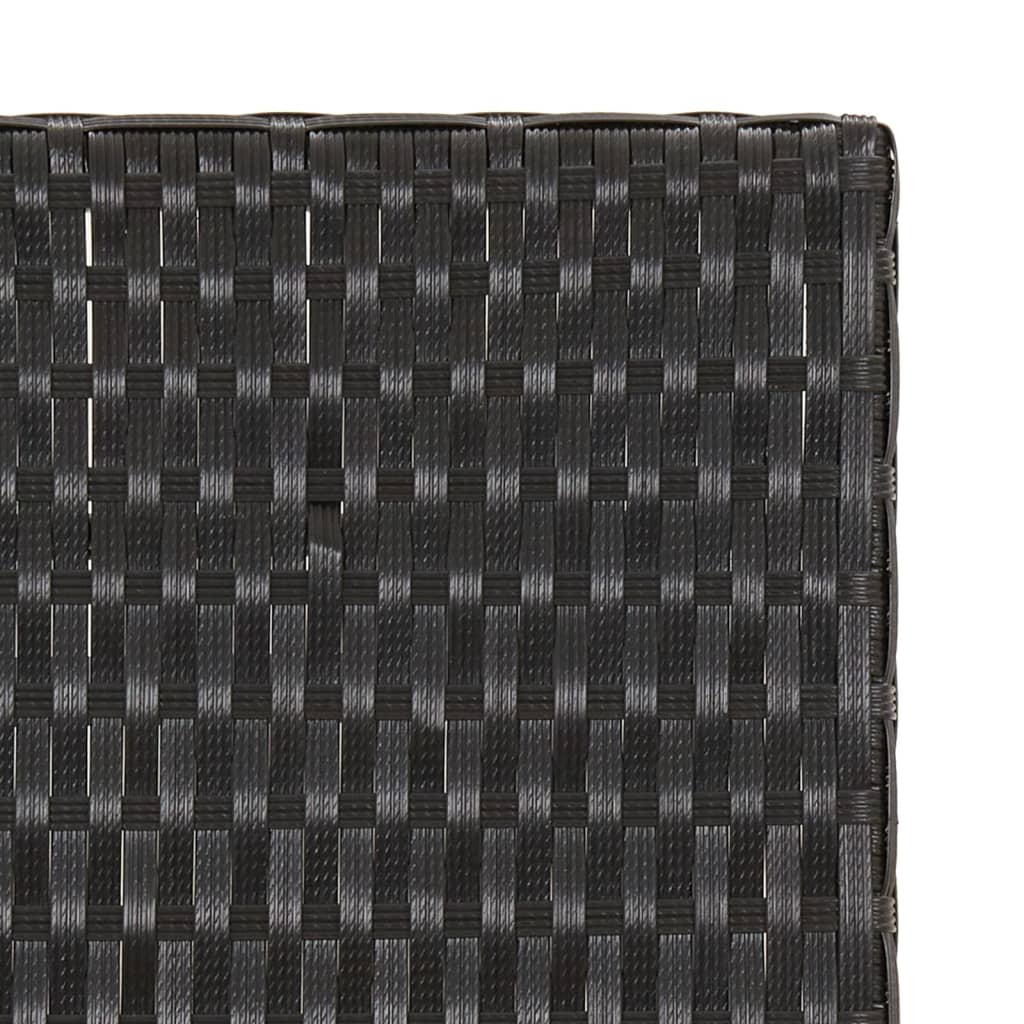 vidaXL Masă de bistro pliabilă, negru, 45x35x32 cm, poliratan vidaXL Masă de bistro pliabilă, negru, 45x35x32 cm, poliratan