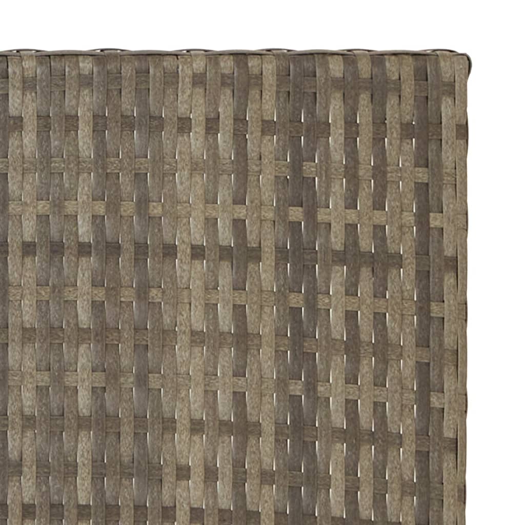 vidaXL Masă de bistro pliabilă, gri, 45x35x32 cm, poliratan vidaXL Masă de bistro pliabilă, gri, 45x35x32 cm, poliratan