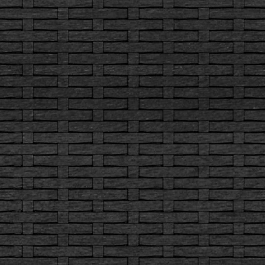 vidaXL Canapea de grădină cu 3 locuri, cu perne, negru, poliratan