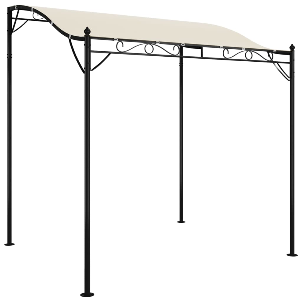 vidaXL Copertină, crem, 2x2,3 m, 180 g/m², material textil și oțel vidaXL Copertină, crem, 2x2,3 m, 180 g/m², material textil și oțel