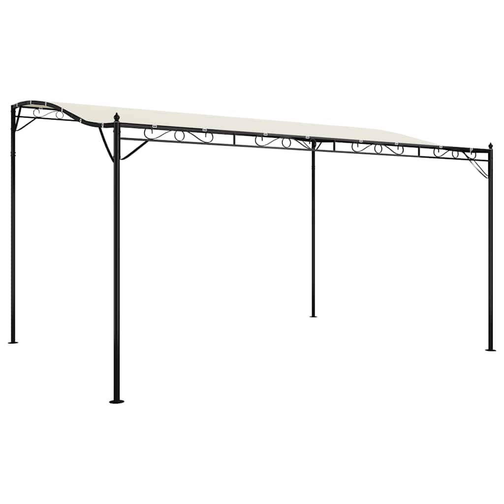 vidaXL Baldachin, crem, 4x3 m 180 g/m², țesătură și oțel