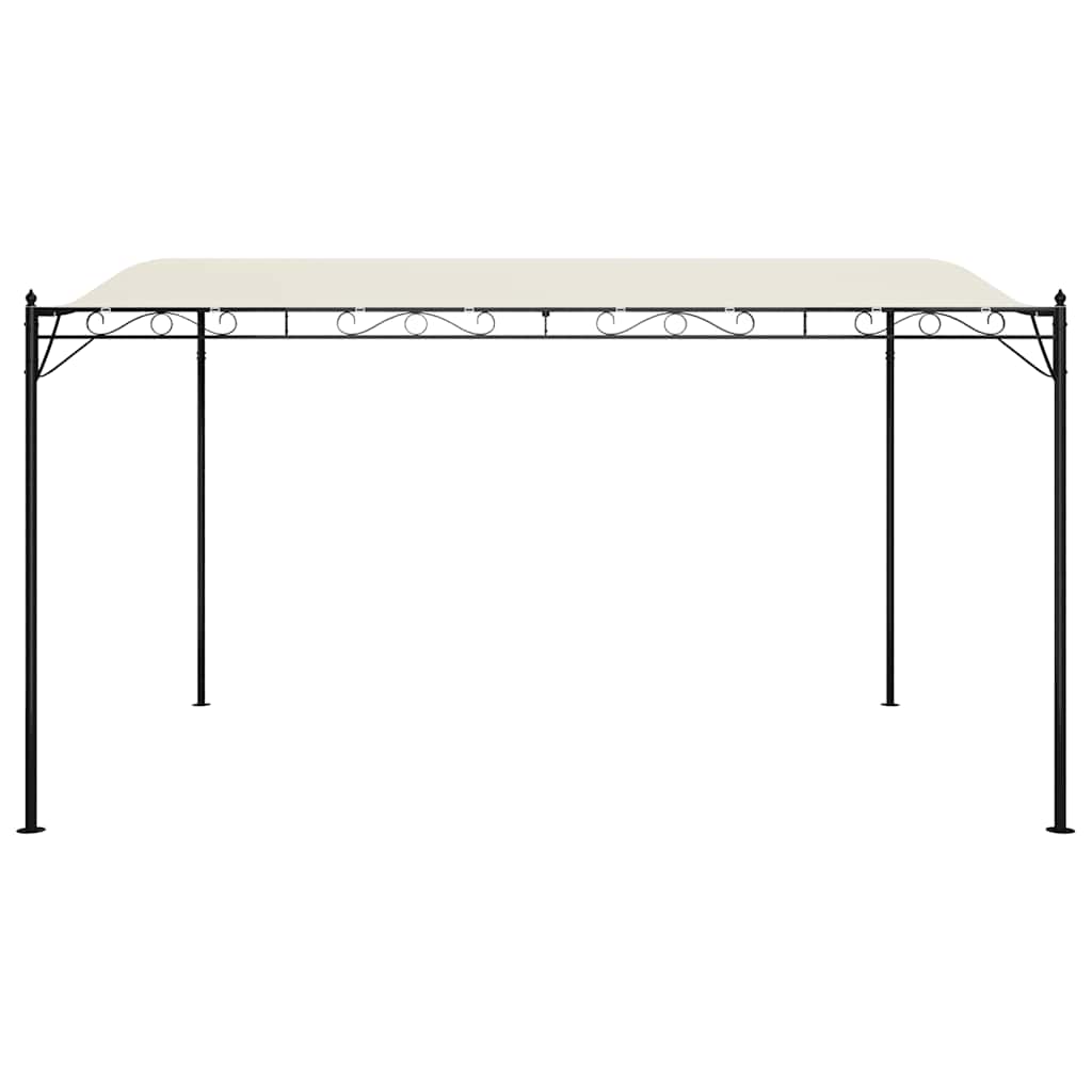 vidaXL Baldachin, crem, 4x3 m 180 g/m², țesătură și oțel