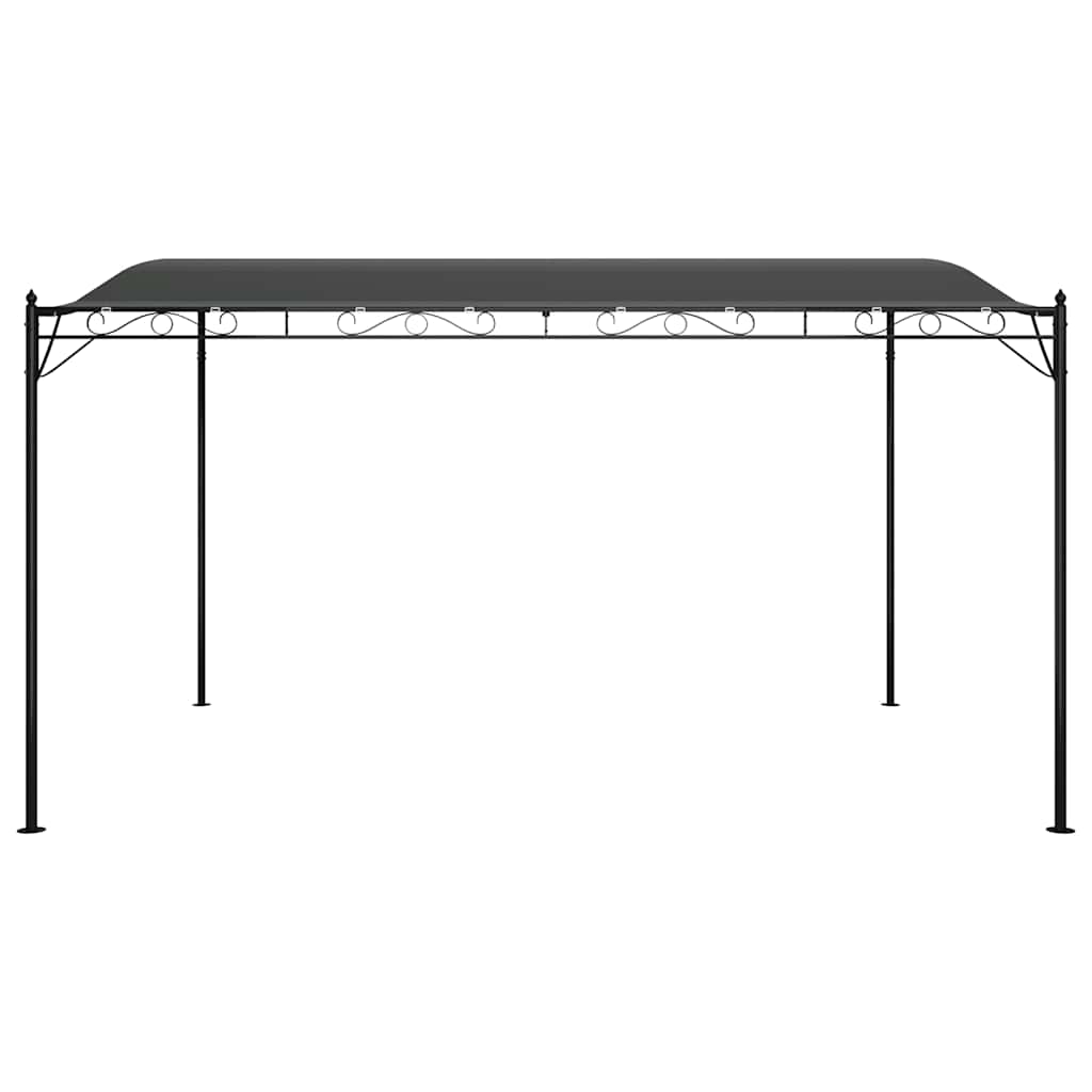 vidaXL Copertină, antracit, 4x3 m, 180 g/m², material textil și oțel