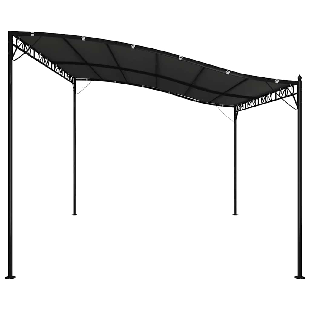 vidaXL Copertină, antracit, 4x3 m, 180 g/m², material textil și oțel