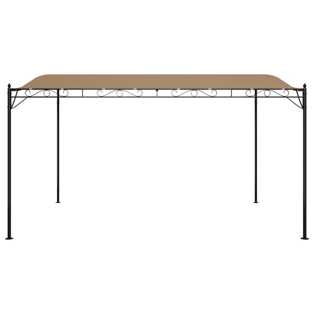 vidaXL Baldachin, gri taupe, 4x3 m 180 g/m², țesătură și oțel