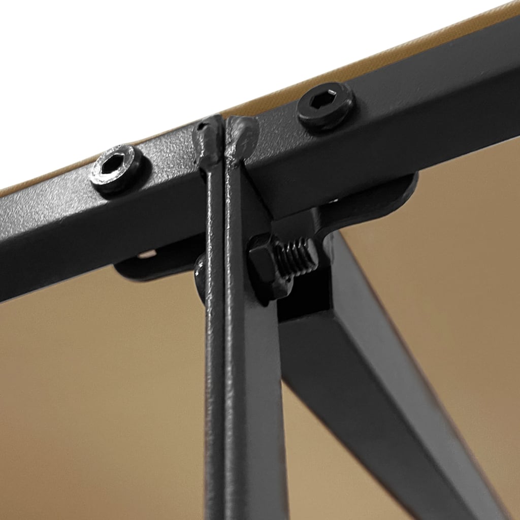 vidaXL Baldachin, gri taupe, 4x3 m 180 g/m², țesătură și oțel