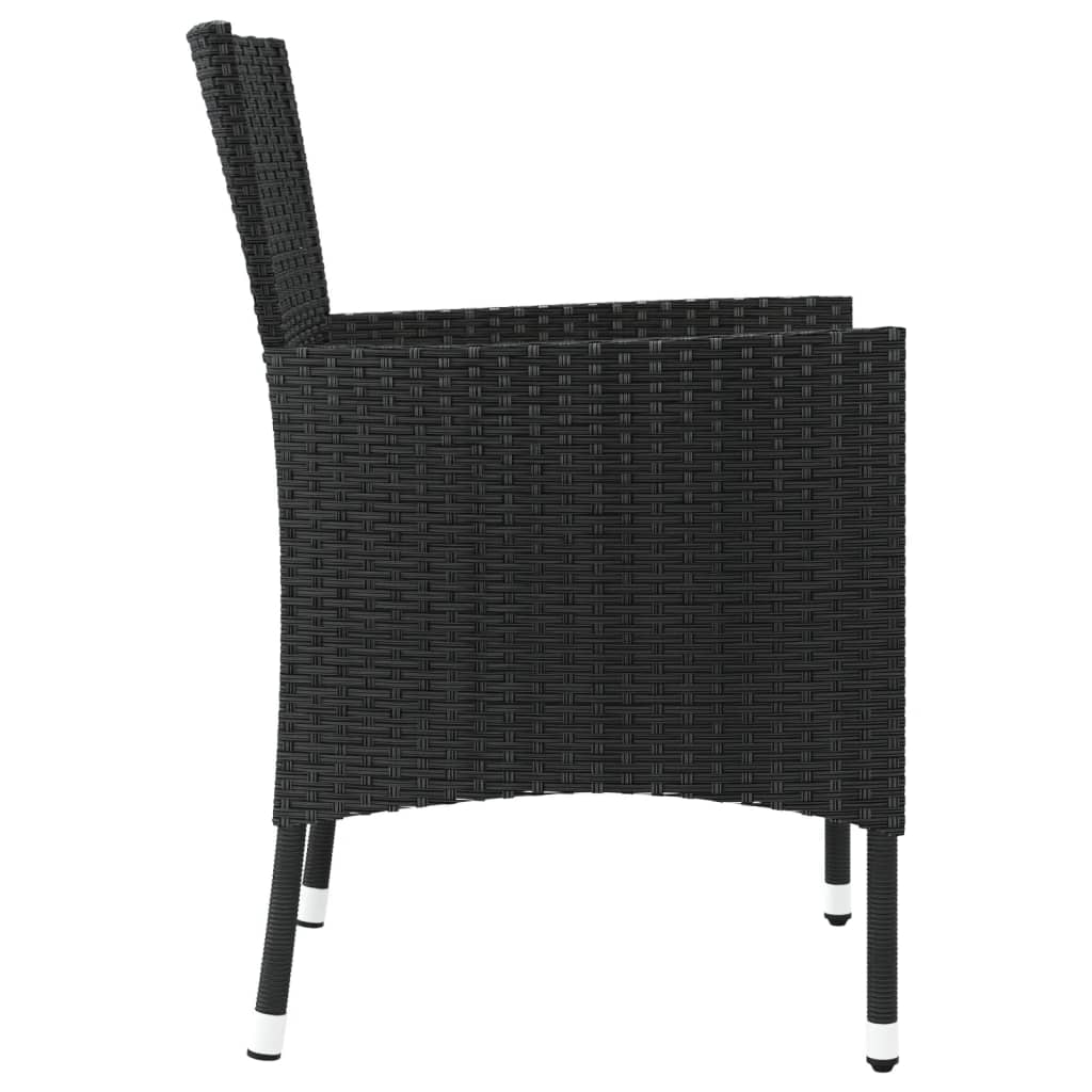 vidaXL Scaune de grădină cu perne, 4 buc., poliratan negru (doar UK/IE/FI/NO) vidaXL Scaune de grădină cu perne, 4 buc., poliratan negru (doar UK/IE/FI/NO)