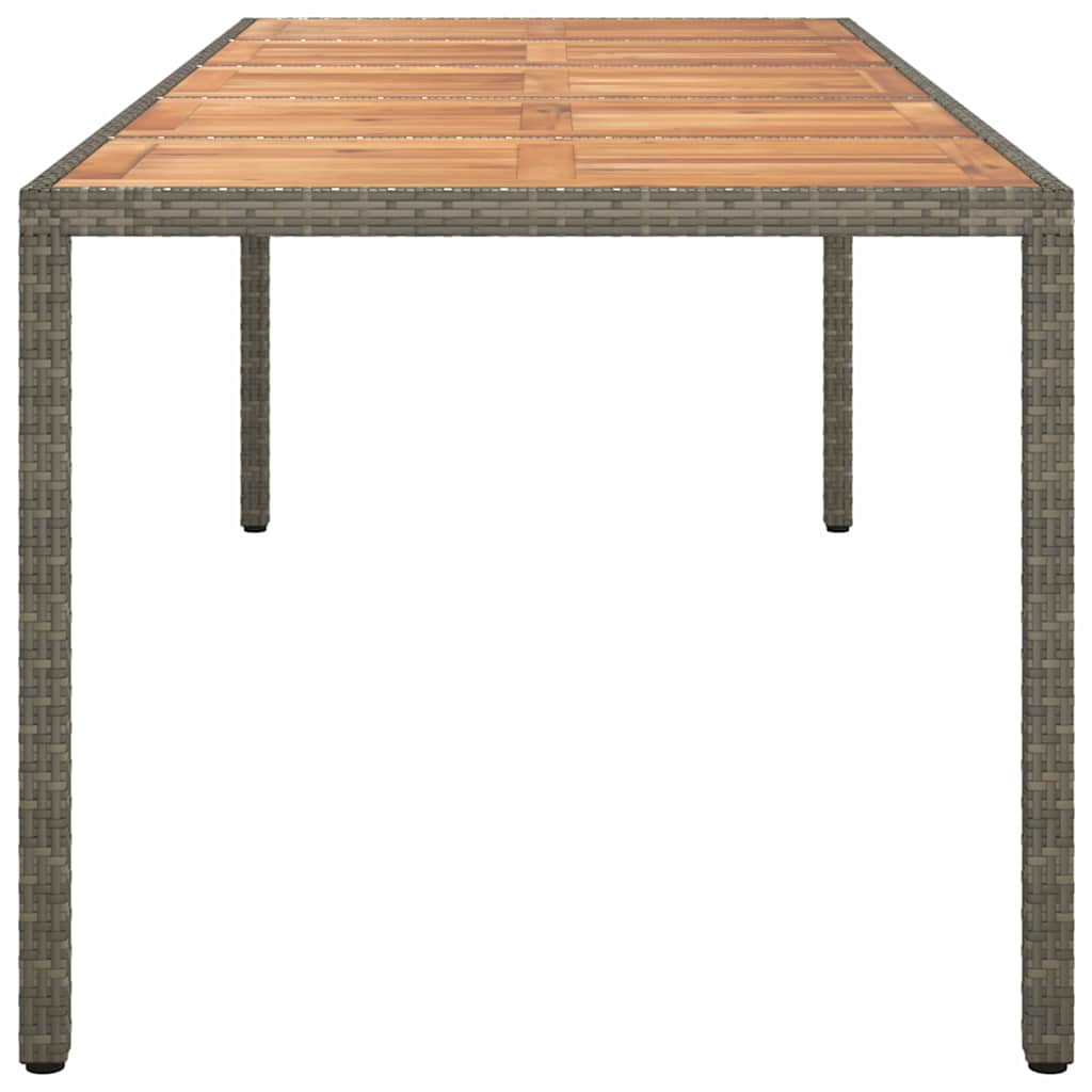 vidaXL Masă de Grădină Gri 250x100x75 cm Poliratan vidaXL Masă de Grădină Gri 250x100x75 cm Poliratan