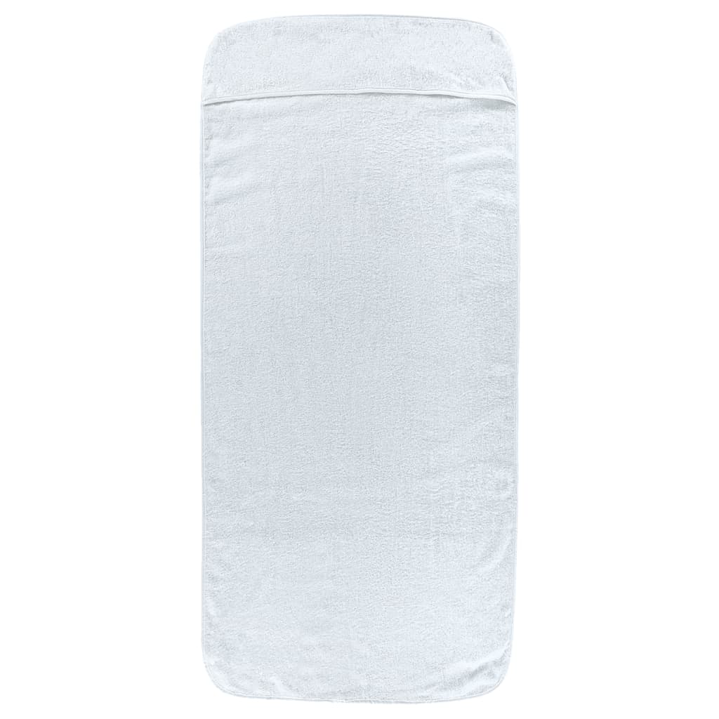 vidaXL Prosoape de plajă, 2 buc., alb, 60x135 cm, textil 400 GSM vidaXL Prosoape de plajă, 2 buc., alb, 60x135 cm, textil 400 GSM