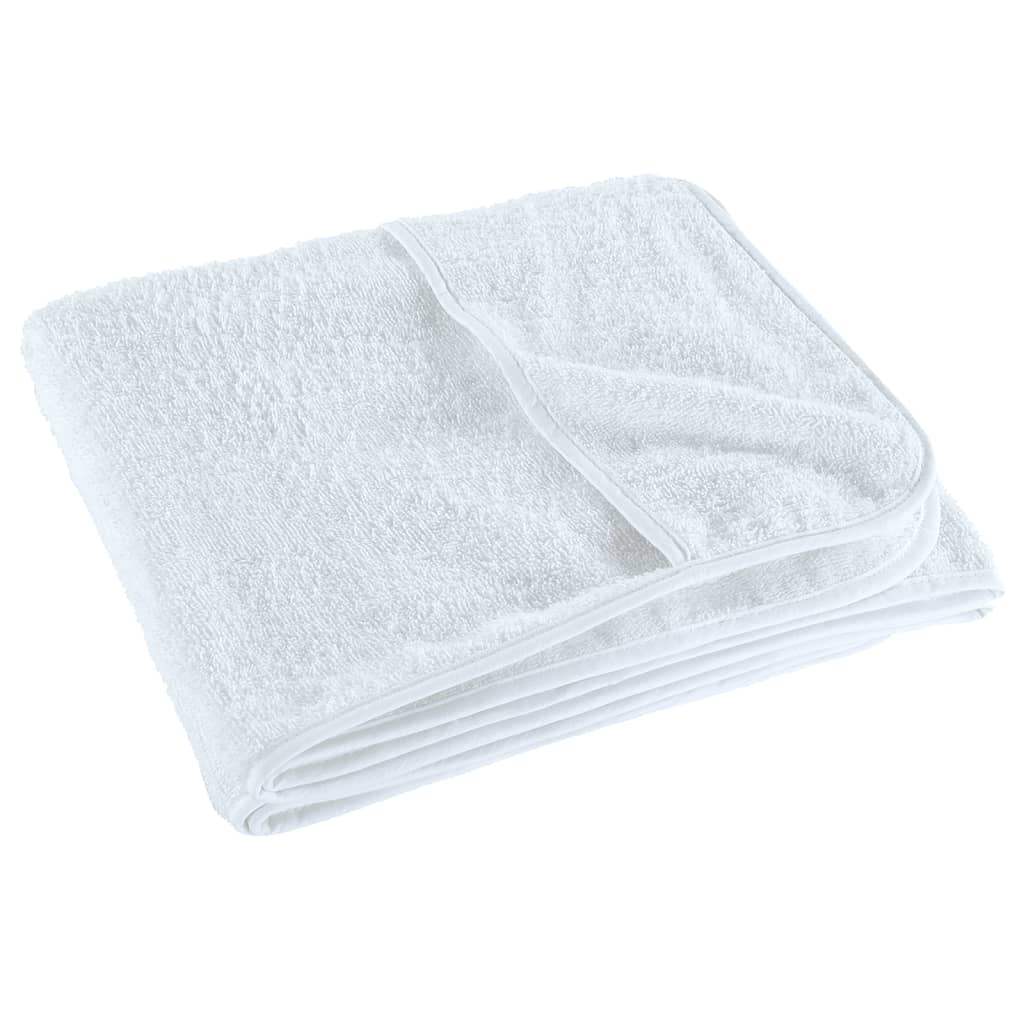 vidaXL Prosoape de plajă, 2 buc., alb, 60x135 cm, textil 400 GSM vidaXL Prosoape de plajă, 2 buc., alb, 60x135 cm, textil 400 GSM