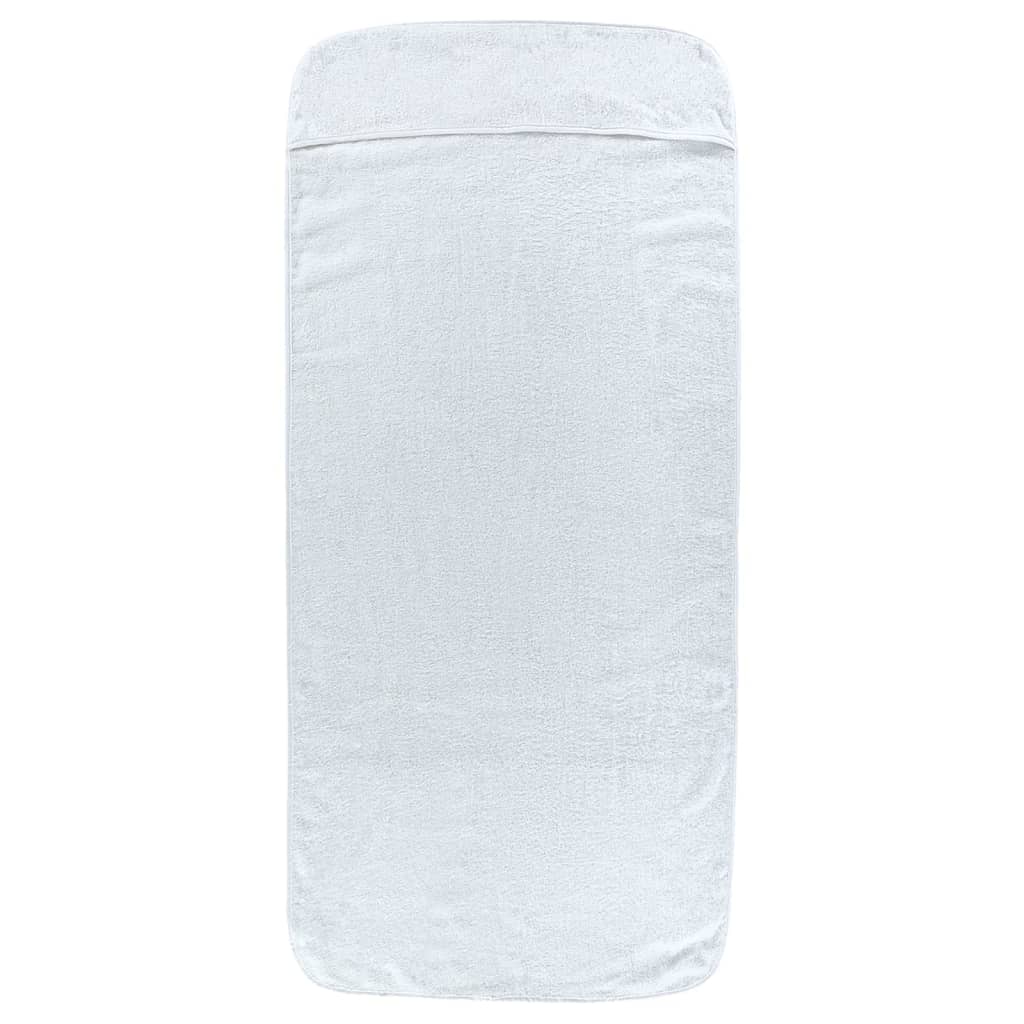 vidaXL Prosoape de plajă, 2 buc., alb, 75x200 cm, textil 400 GSM vidaXL Prosoape de plajă, 2 buc., alb, 75x200 cm, textil 400 GSM