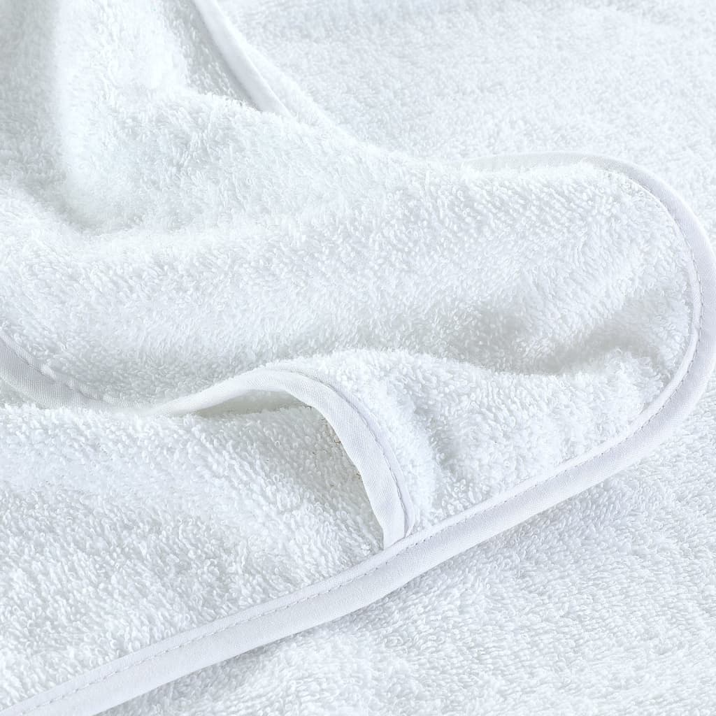 vidaXL Prosoape de plajă, 2 buc., alb, 75x200 cm, textil 400 GSM vidaXL Prosoape de plajă, 2 buc., alb, 75x200 cm, textil 400 GSM