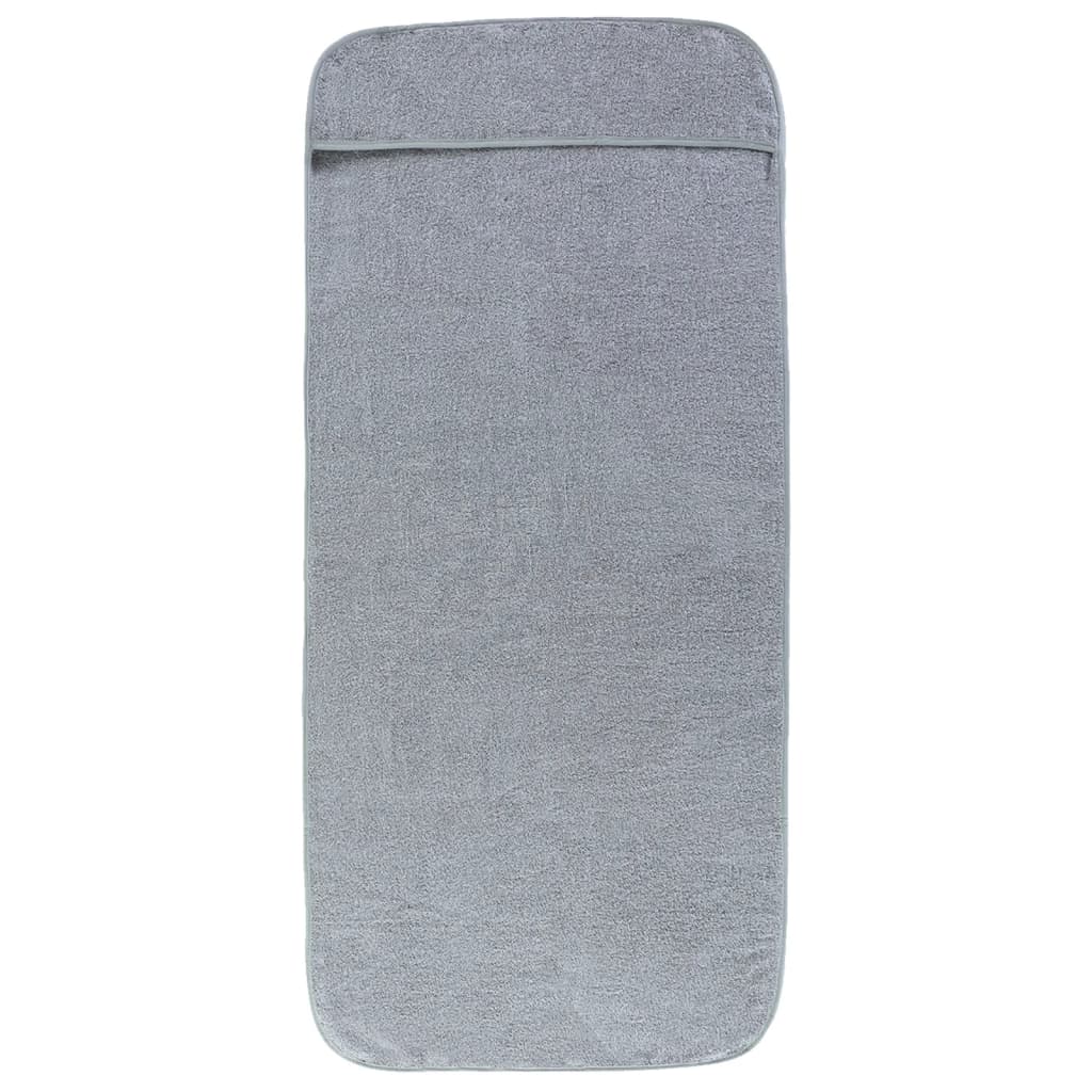 vidaXL Prosoape de plajă, 2 buc., gri, 60x135 cm, textil 400 GSM vidaXL Prosoape de plajă, 2 buc., gri, 60x135 cm, textil 400 GSM