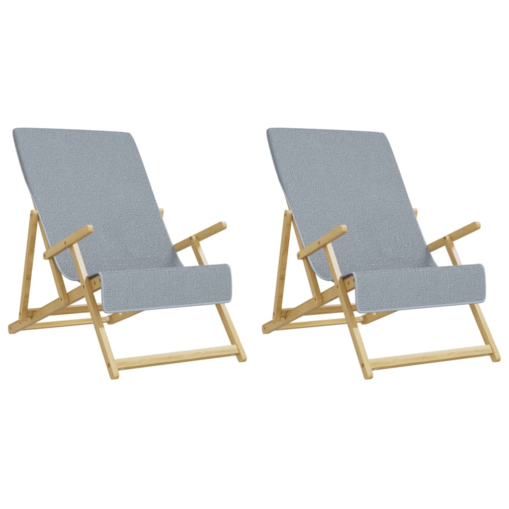vidaXL Prosoape de plajă, 2 buc., gri, 60x135 cm, textil 400 GSM vidaXL Prosoape de plajă, 2 buc., gri, 60x135 cm, textil 400 GSM