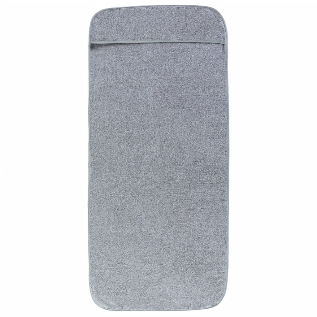 vidaXL Prosoape de plajă, 2 buc., gri, 75x200 cm, textil 400 GSM vidaXL Prosoape de plajă, 2 buc., gri, 75x200 cm, textil 400 GSM