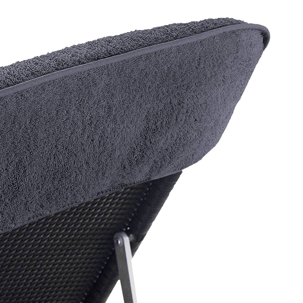 vidaXL Prosoape de plajă, 2 buc., antracit, 60x135 cm, textil 400 GSM vidaXL Prosoape de plajă, 2 buc., antracit, 60x135 cm, textil 400 GSM