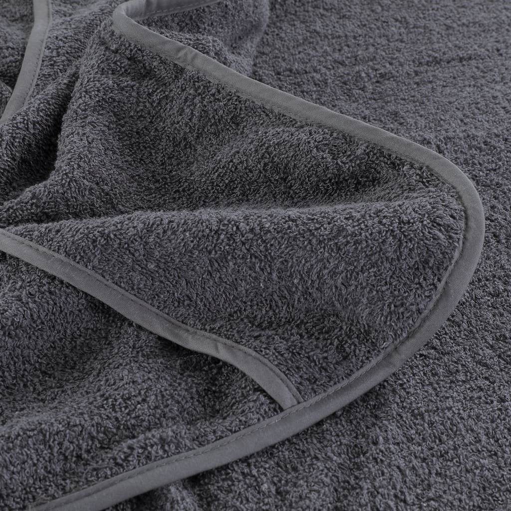 vidaXL Prosoape de plajă, 2 buc., antracit, 60x135 cm, textil 400 GSM vidaXL Prosoape de plajă, 2 buc., antracit, 60x135 cm, textil 400 GSM