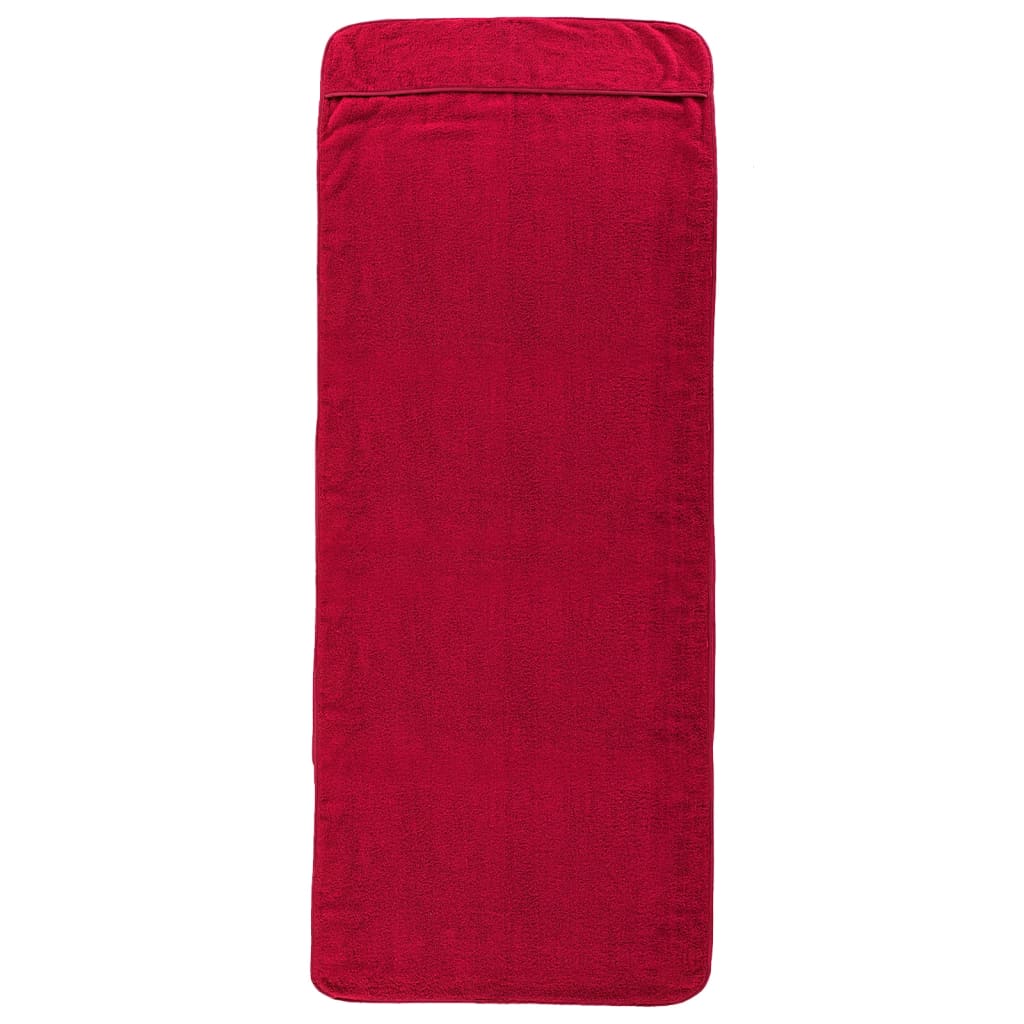 vidaXL Prosoape de plajă, 2 buc., vișiniu, 75x200 cm, textil 400 GSM vidaXL Prosoape de plajă, 2 buc., vișiniu, 75x200 cm, textil 400 GSM
