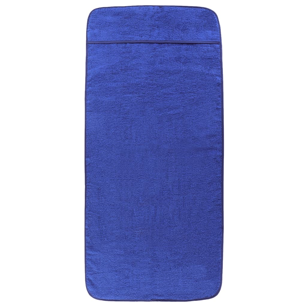 vidaXL Prosoape de plajă, 2 buc., albastru, 60x135 cm, textil 400 GSM vidaXL Prosoape de plajă, 2 buc., albastru, 60x135 cm, textil 400 GSM