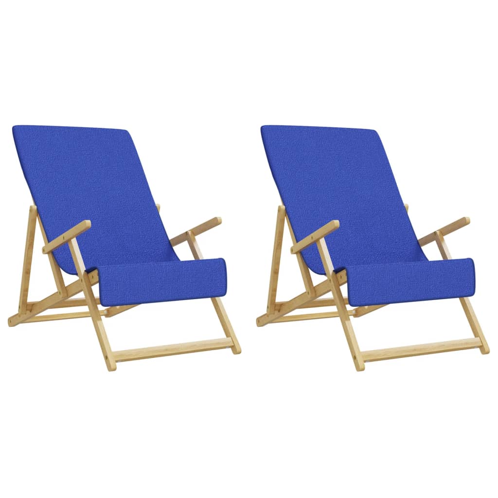 vidaXL Prosoape de plajă, 2 buc., albastru, 60x135 cm, textil 400 GSM vidaXL Prosoape de plajă, 2 buc., albastru, 60x135 cm, textil 400 GSM