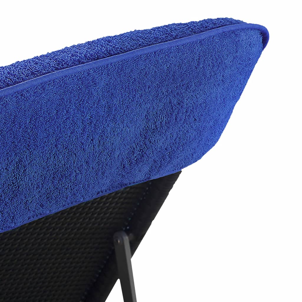 vidaXL Prosoape de plajă, 2 buc., albastru, 75x200 cm, textil 400 GSM vidaXL Prosoape de plajă, 2 buc., albastru, 75x200 cm, textil 400 GSM