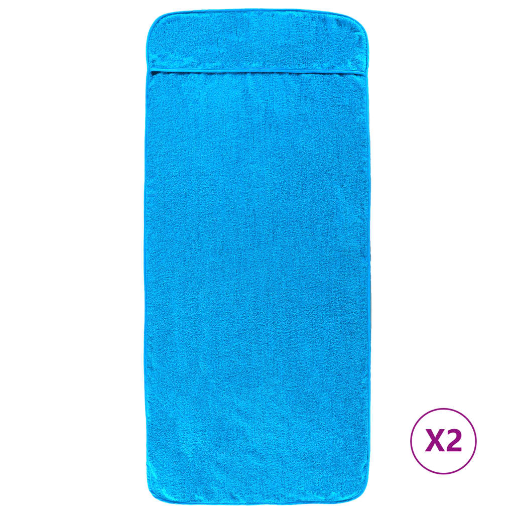 vidaXL Prosoape de plajă, 2 buc., turcoaz, 60x135 cm, textil 400 GSM vidaXL Prosoape de plajă, 2 buc., turcoaz, 60x135 cm, textil 400 GSM