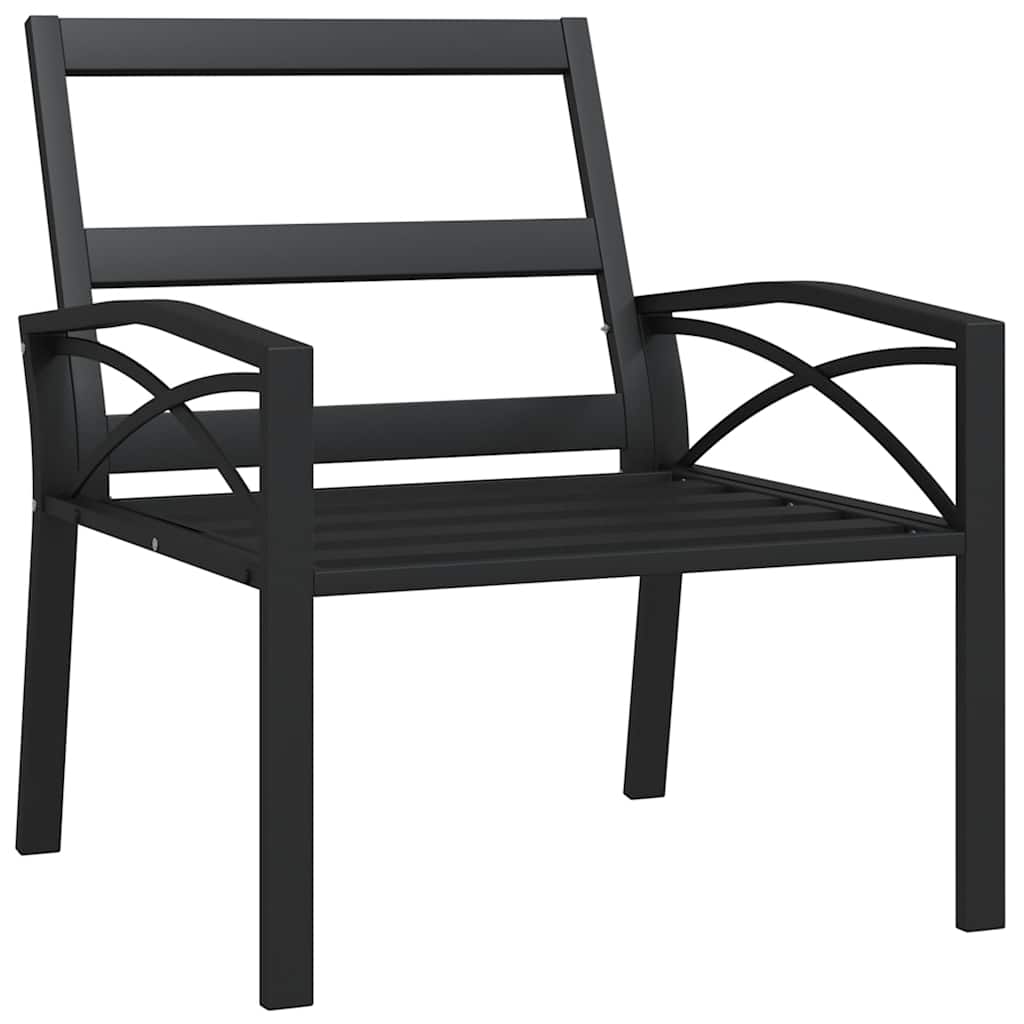 vidaXL Scaun de grădină cu perne gri, 68x76x79 cm, oțel vidaXL Scaun de grădină cu perne gri, 68x76x79 cm, oțel