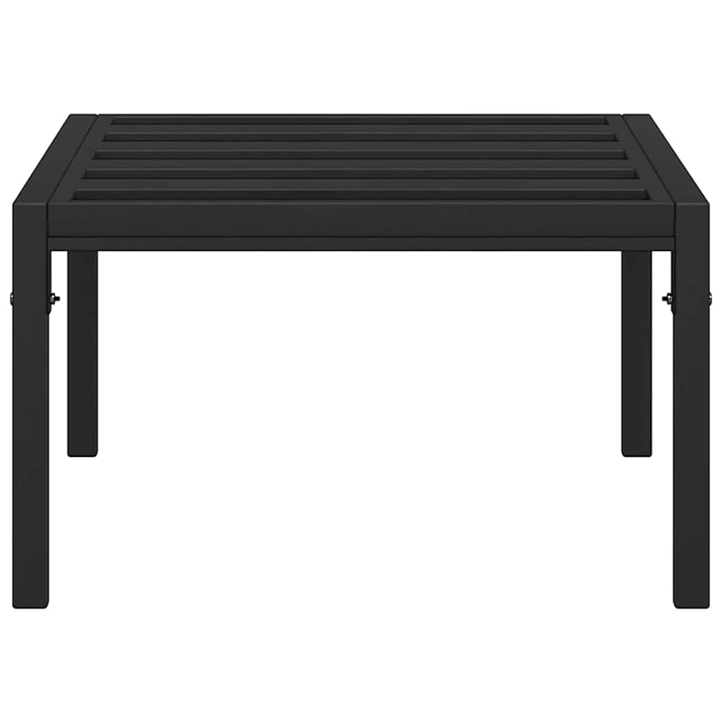 vidaXL Măsuță de cafea pentru grădină, negru, 60x60x35 cm, oțel vidaXL Măsuță de cafea pentru grădină, negru, 60x60x35 cm, oțel
